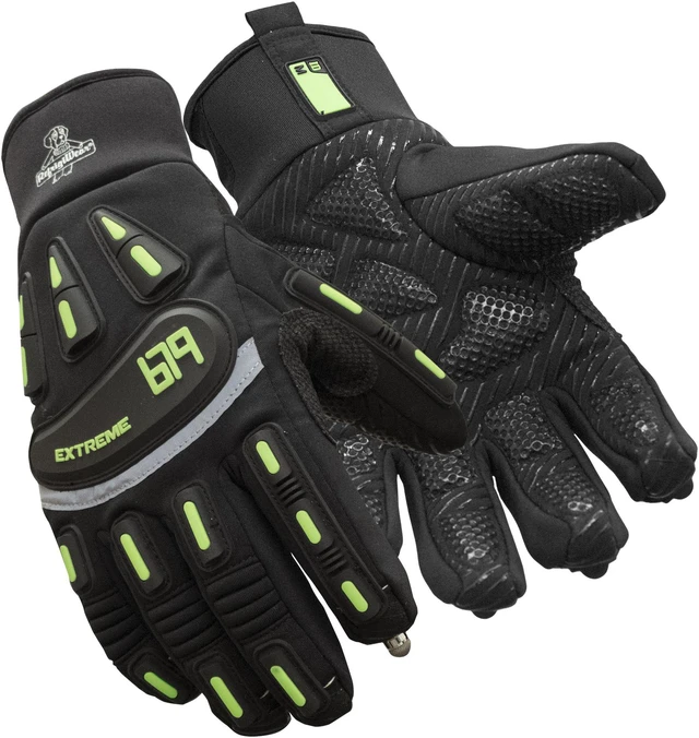 Main image of RefrigiWear Insulated Extreme Freezer Gloves with Touch Rite Nib for Touchscreen (Black, Medium)