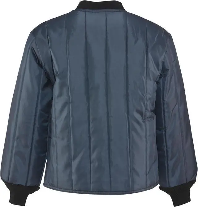 Alt view image 2 of 6 - RefrigiWear Mens Econo-Tuff Warm Lightweight Fiberfill Insulated Workwear Jacket (Navy, Large)