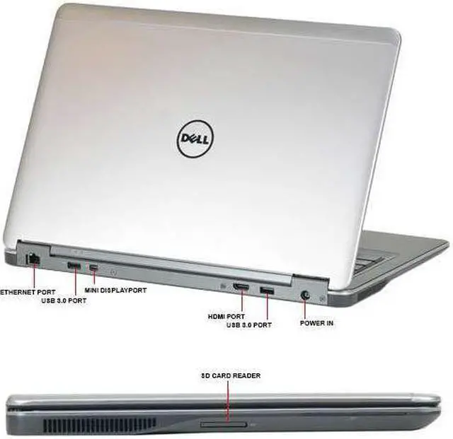 Alt view image 3 of 6 - Dell Latitude E7440 14" Laptop Intel i5 4300U 1.9 GHz 8GB 500GB Windows 10 Grade B