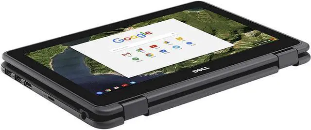 Alt view image 4 of 7 - Dell 3189 Convertible Chromebook 11.6" HD IPS Touchscreen, Intel Celeron N3060 Up to 2.48GHz, 4GB Ram 32GB SSD, HDMI, WiFi, Webcam, Chrome OS Grade B