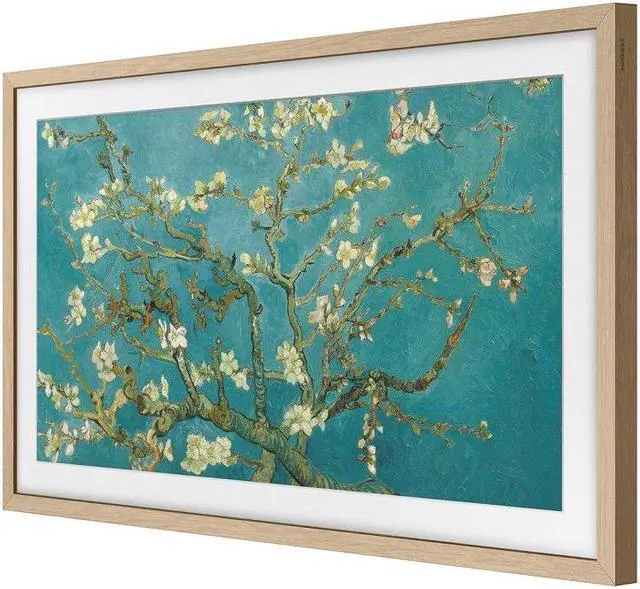 Alt view image 4 of 5 - Samsung (2023) 32" The Frame Customizable Bezel In Modern Teak - VG-SCFC32TKBZA