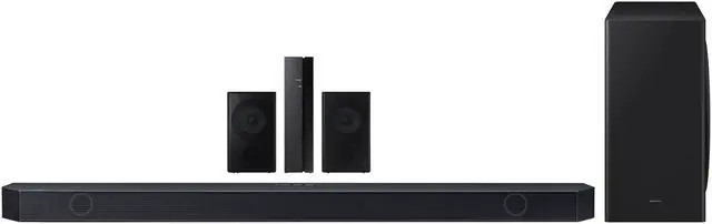 Alt view image 4 of 6 - Samsung Q-series 9.1.2 ch. Wireless Dolby ATMOS Soundbar + Rear Speakers w/ Q-Symphony - HW-Q910D/ZA (2024)