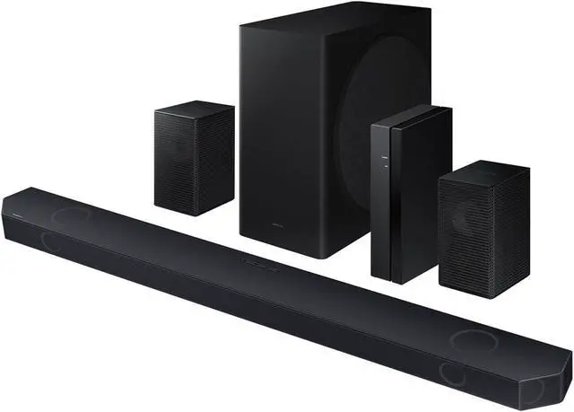 Alt view image 3 of 6 - Samsung Q-series 9.1.2 ch. Wireless Dolby ATMOS Soundbar + Rear Speakers w/ Q-Symphony - HW-Q910D/ZA (2024)