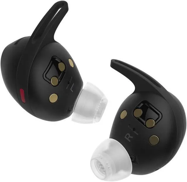 Alt view image 2 of 10 - Sennheiser MOMENTUM Sport Earbuds with Sport Sound Tuning and Adaptive ANC, Secure Fit, 24-Hour Battery Life, Fitness Tracker for Body Performance Data - Black