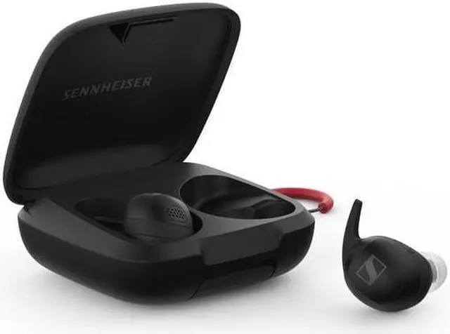 Alt view image 4 of 10 - Sennheiser MOMENTUM Sport Earbuds with Sport Sound Tuning and Adaptive ANC, Secure Fit, 24-Hour Battery Life, Fitness Tracker for Body Performance Data - Black