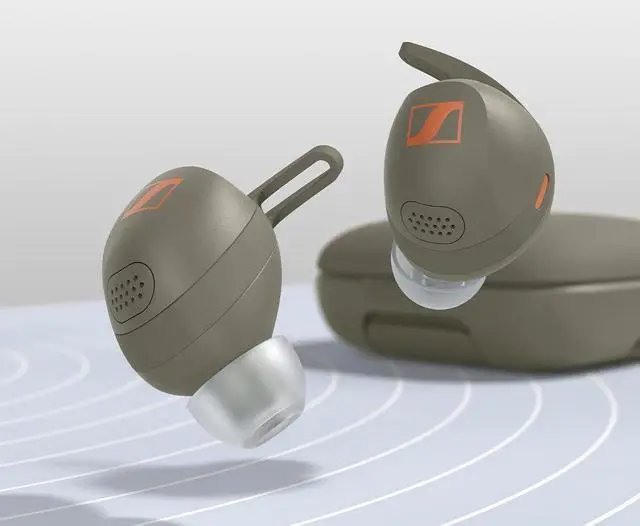 Main image of Sennheiser MOMENTUM Sport Earbuds with Sport Sound Tuning and Adaptive ANC, Secure Fit, 24-Hour Battery Life, Fitness Tracker for Body Performance Data - Olive
