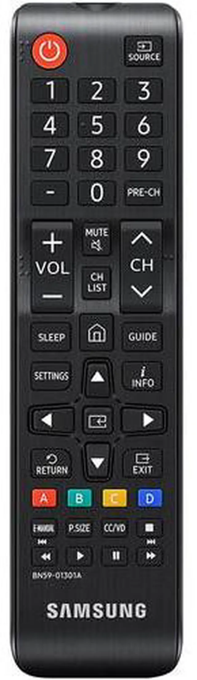 Alt view image 4 of 5 - Samsung Universal IR Remote, Smart TV Remote Control, All-in-One Samsung Remote, User-Friendly Design, Batteries Included, Black, (VG-TM1240AN/ZA, 2024)