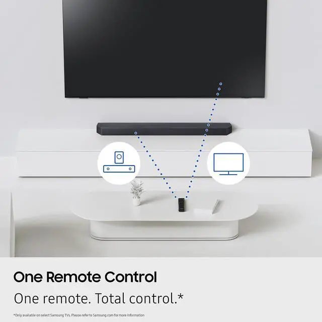 Alt view image 4 of 7 - Samsung B-Series Soundbar HW-B630F 3.1 ch DTS Virtual:X Soundbar with Subwoofer (2025 Model) One Remote Control, Voice Enhance Mode, Adaptive Sound
