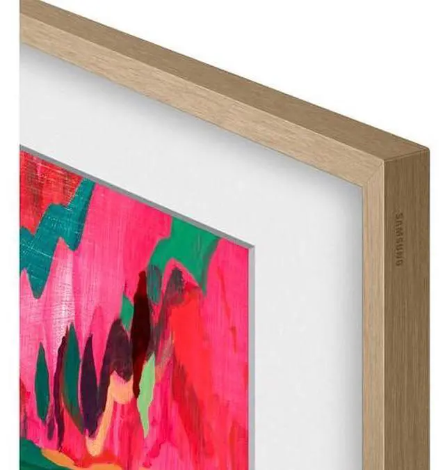 Main image of SAMSUNG 85 The Frame Customizable Bezel (2025 Model), Magnetic, Quick and Easy Installation, VG-SCFF85TKBZA, Modern Teak