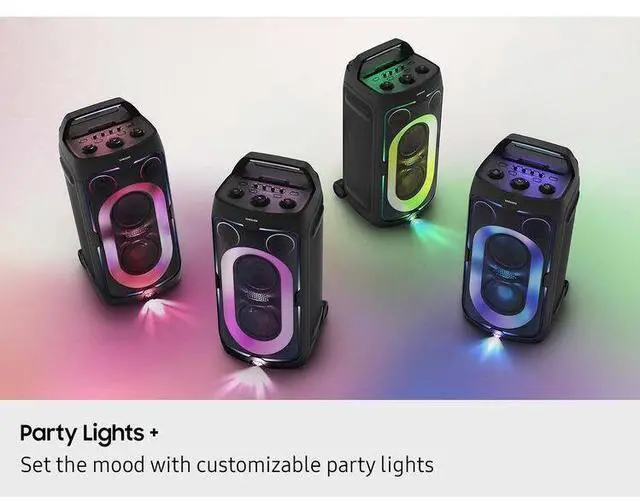 Alt view image 6 of 6 - Samsung MX-ST50F 240W Sound Tower Portable Party Speaker with Built-in Battery & Wheels - Black