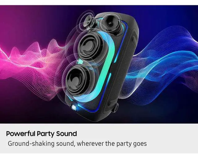 Alt view image 5 of 6 - Samsung MX-ST50F 240W Sound Tower Portable Party Speaker with Built-in Battery & Wheels - Black