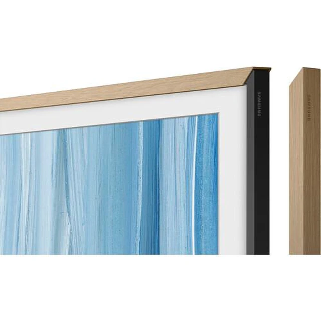 Alt view image 3 of 4 - Samsung Customizable Bezel for 85" The Frame & Frame Pro 2026 TVs (Modern Teak)