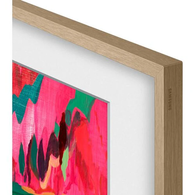 Alt view image 4 of 4 - Samsung Customizable Bezel for 85" The Frame & Frame Pro 2026 TVs (Modern Teak)