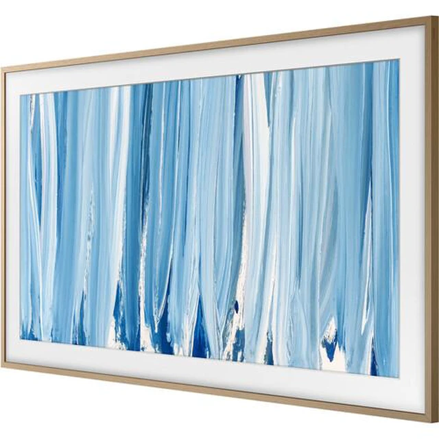 Alt view image 2 of 4 - Samsung Customizable Bezel for 85" The Frame & Frame Pro 2026 TVs (Modern Teak)