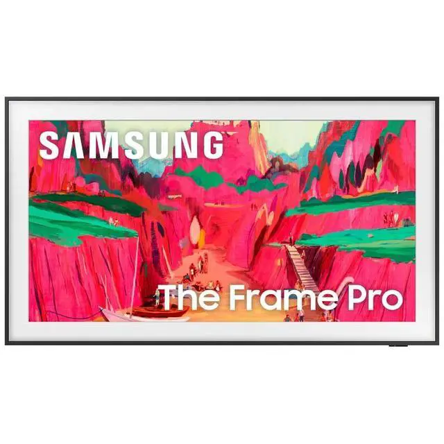 Alt view image 2 of 6 - Samsung The Frame Pro LS03FW Neo QLED 4K 75-Inch Smart TV in Black - QN75LS03FWDXZA