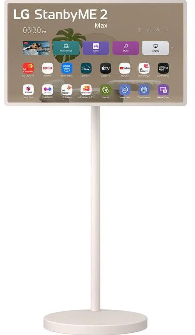 Main image of LG 32-Inch StanbyME 2 Max Portable, Detachable Touch Screen TV, Dolby Vision, HDR10, Filmmaker Mode, 4.5hr Built-in Battery, Full Swivel Rotation (32LX6BWGA, 2026)