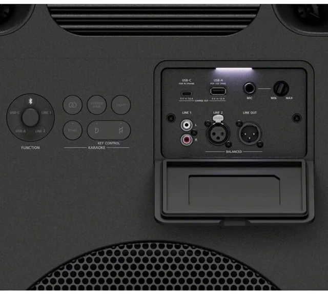 Alt view image 6 of 6 - Sony ULT TOWER MAX Bluetooth Party Speaker in Black - SRSULT3000