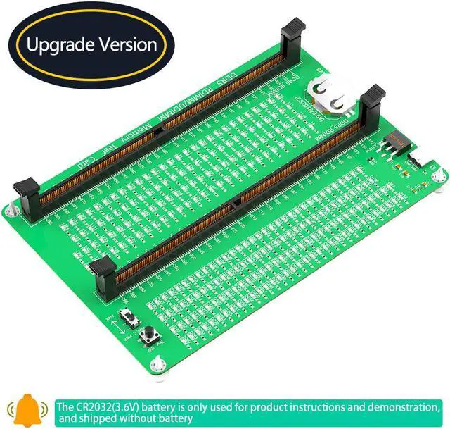 Main image of ddr5 Memory Tester, Desktop Computer DDR5 Memory Performance Tester, Short circuit Test Card with LED Indicators for Desktop Computer DDR5 Rimm/Udimm Memory Failures test board