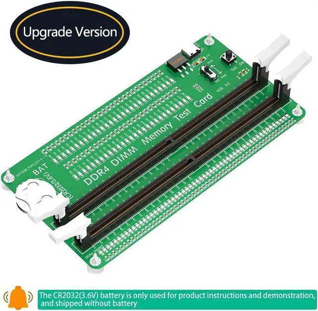Main image of ddr4 Memory Tester, Desktop Computer DDR4 Memory Test Card with LED Indicators and USB Type C Cable