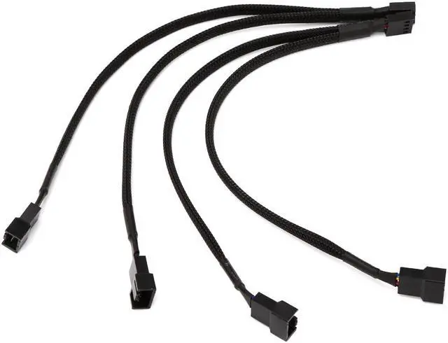Main image of 2Pcs 9inch 4 pin PWM Fan Splitter Y Extension Power Cable Cord