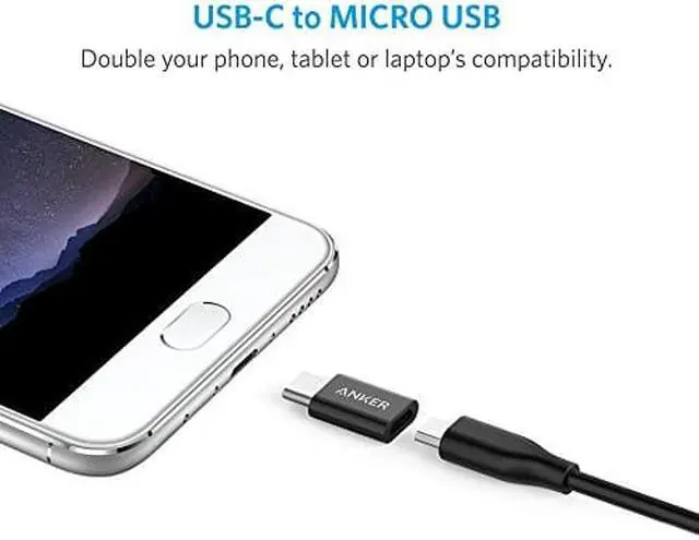 Alt view image 5 of 7 - 2Pcs  USB-C (male) to Micro USB Adapter (female), Converts USB Type-C input to Micro USB, MacBook Air, Nexus and Other Type-C Devices, and More