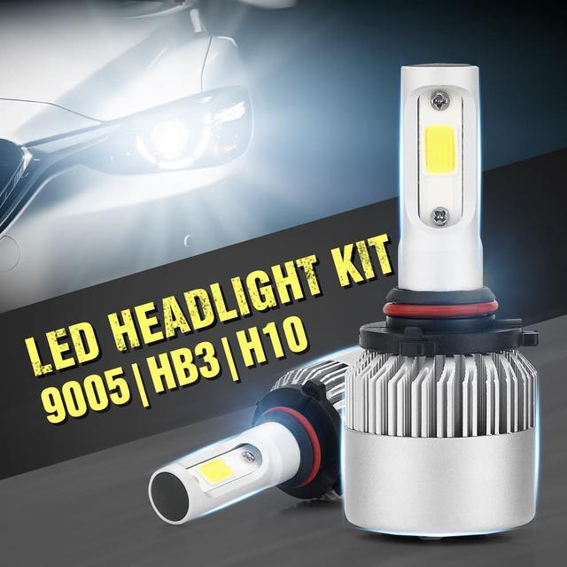 2PCS Car LED 9006 HB4 9005 HB3 S2 72W LED Headlight Conversion Kit