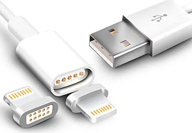 Alt view image 6 of 7 - POFAN iPhone Lightning to Magnetic Lightning Male Charger Adapter Converter for iPhone 7 7 Plus 6S 6S Plus