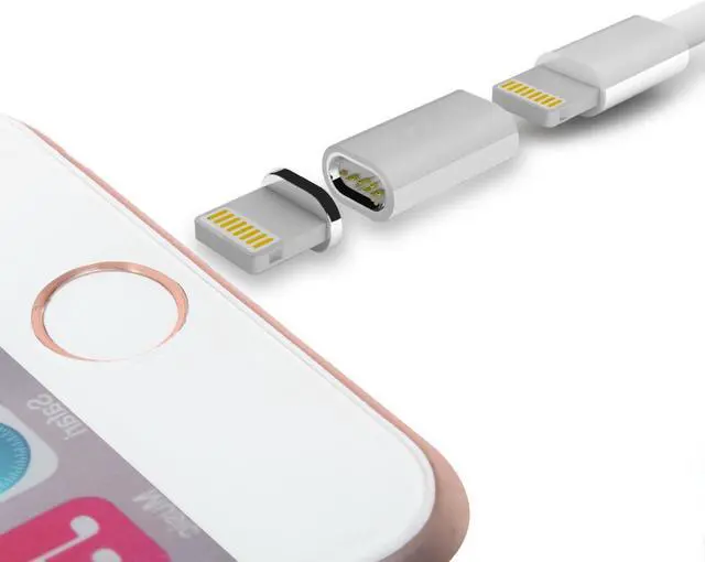 Alt view image 7 of 7 - POFAN iPhone Lightning to Magnetic Lightning Male Charger Adapter Converter for iPhone 7 7 Plus 6S 6S Plus