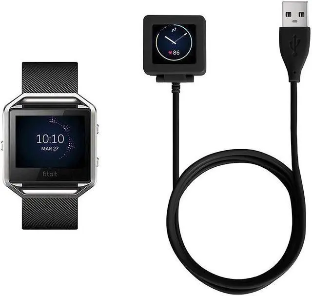 Alt view image 2 of 7 - Fitbit Blaze Charger, XIUMEI Replacement USB Charging Cable or Charging Stand for Fitbit Blaze Smart Fitness Watch