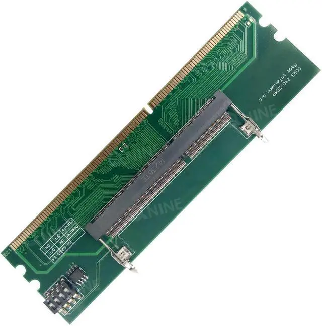 Alt view image 3 of 4 - Laptop DDR3 RAM to Desktop Adapter Card, Memory Tester 204Pin SODIMM to 240Pin DIMM Converter