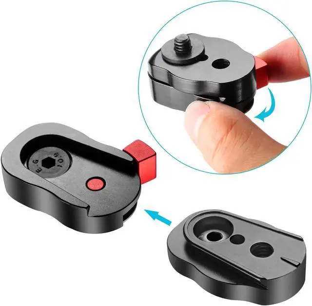 Alt view image 4 of 6 - Field Monitor Quick Release Plate for  Video Monitors with 1/4-inch Screw Hole