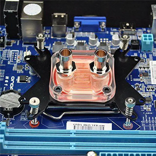 Alt view image 4 of 4 - CPU Water Cooling Block Waterblock 50mm Copper Base Cool Inner Channel