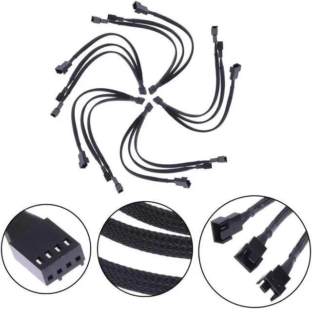 Main image of 5PCS 3-Way PWM Splitter Cable( Power 3 PWM Fans from a Single Connection!)
