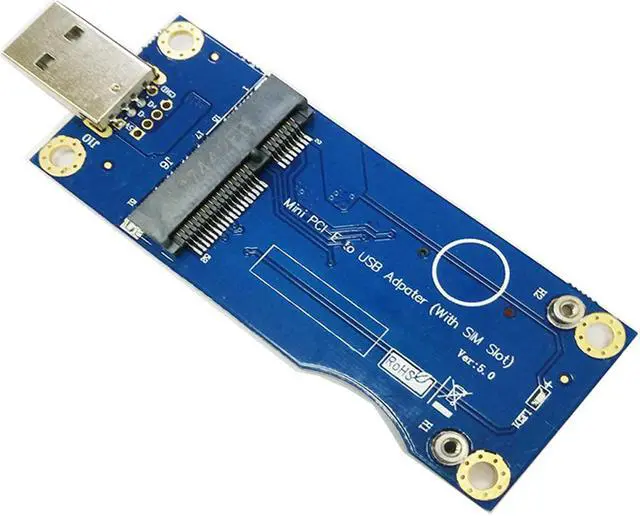 Alt view image 5 of 5 - Mini PCI-E to USB Adapter With SIM card Slot for WWAN/LTE Module Description