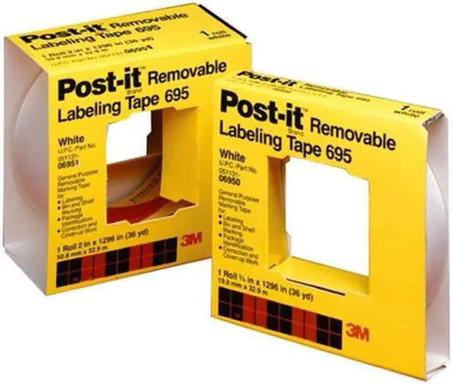 Main image of 3M Company MM06951 2 Inch By 36 Yards Post-It Labeling Tape - White
