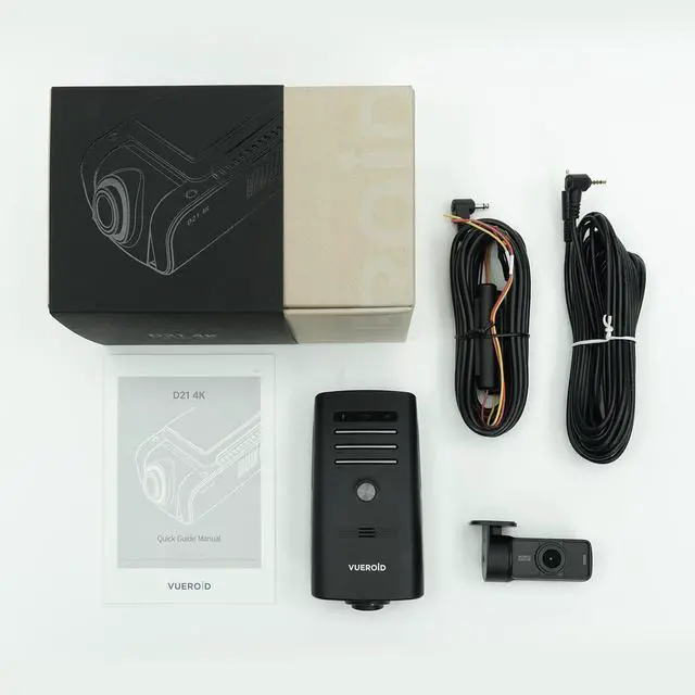 Alt view image 2 of 5 - Vueroid D21 4K 2CH Dashcam Wifi GPS ADAS (64GB) D21 4K 64GB