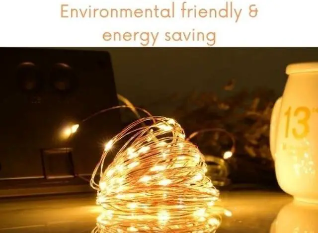 Alt view image 5 of 7 - 2-Pack Solar String Lights Outdoor Waterproof Garden Starry Fairy Light for Garden Home Party Wedding Festival Decoration  [20 meters/66ft]
