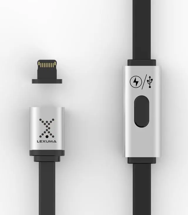 Alt view image 2 of 7 - Lexuma XMAG Magnetic Lightning Charging High Speed Data Transfer Cable for Apple Devices, iPhone, iPad, iPod, iPod Touch