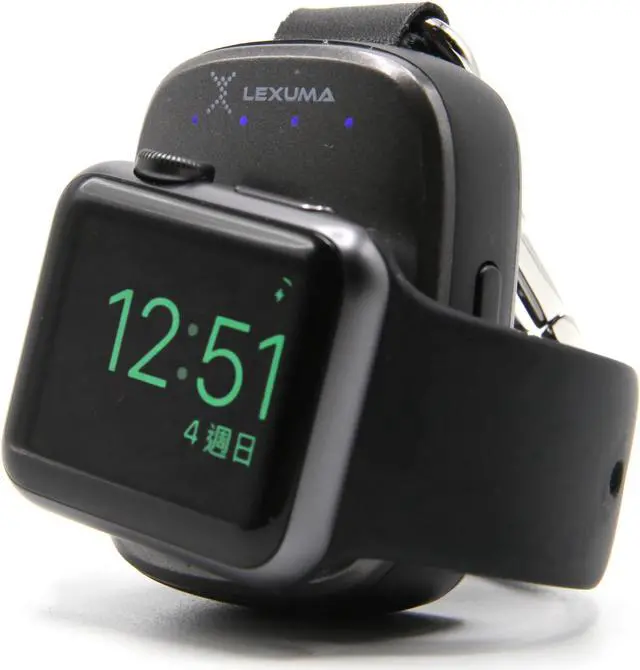 Alt view image 2 of 7 - Lexuma XTag Wireless Portable Apple Watch Power Bank Charger, MFi Certified, 700mAh, Key-chain Design for Apple Watch Series 1 Series 2 Series 3 Series 4 Series 5 Series 6 Series 7 Nike+ Hermès(Grey)