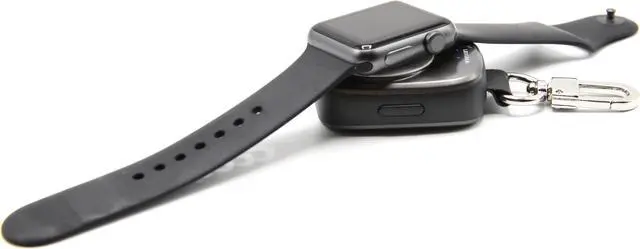 Alt view image 4 of 7 - Lexuma XTag Wireless Portable Apple Watch Power Bank Charger, MFi Certified, 700mAh, Key-chain Design for Apple Watch Series 1 Series 2 Series 3 Series 4 Series 5 Series 6 Series 7 Nike+ Hermès(Grey)