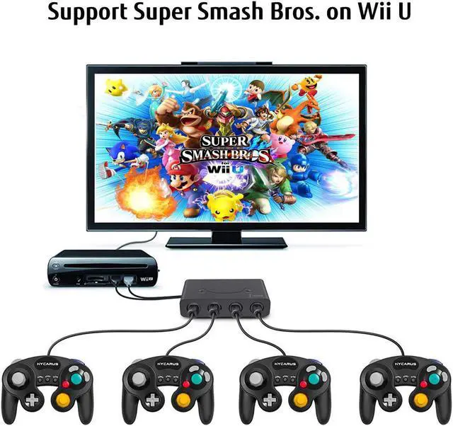 Alt view image 4 of 7 - GameCube Controller Adapter for Wii U, Nintendo Switch and PC USB