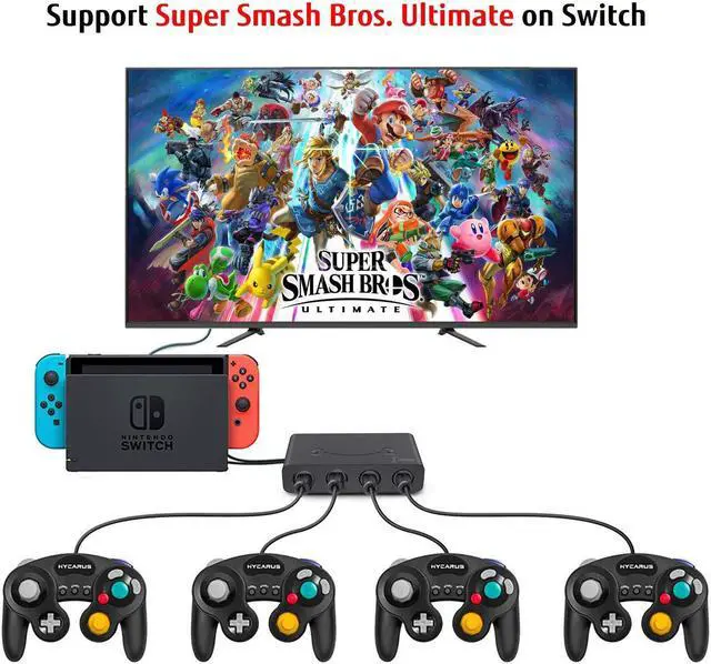 Alt view image 5 of 7 - GameCube Controller Adapter for Wii U, Nintendo Switch and PC USB