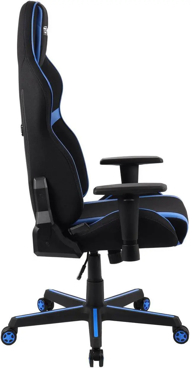 Alt view image 11 of 20 - TechniSport TSF-71 Fabric Office-PC Gaming Chair, Blue