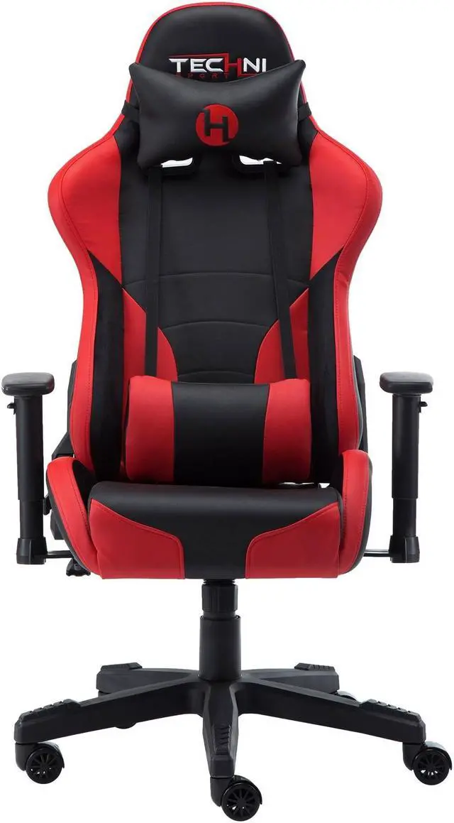 Alt view image 11 of 20 - Techni Sport TS-90  Office-PC Gaming Chair, Red