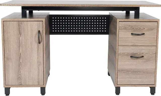 Alt view image 11 of 19 - Techni Mobili Computer Desk with Storage, Grey