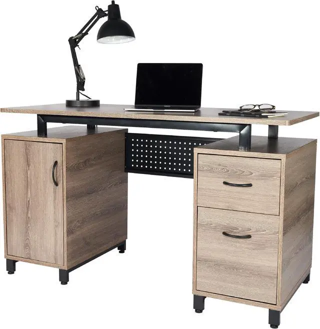 Alt view image 12 of 19 - Techni Mobili Computer Desk with Storage, Grey