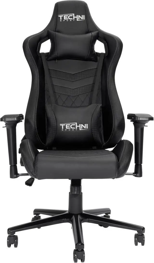 Alt view image 2 of 20 - Techni Sport TS-83 Ergonomic High Back Racer Style PC Gaming Chair, Black