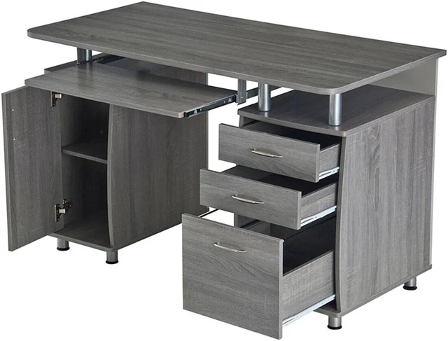 Techni Mobili Complete Workstation Computer Desk with Storage. Color ...