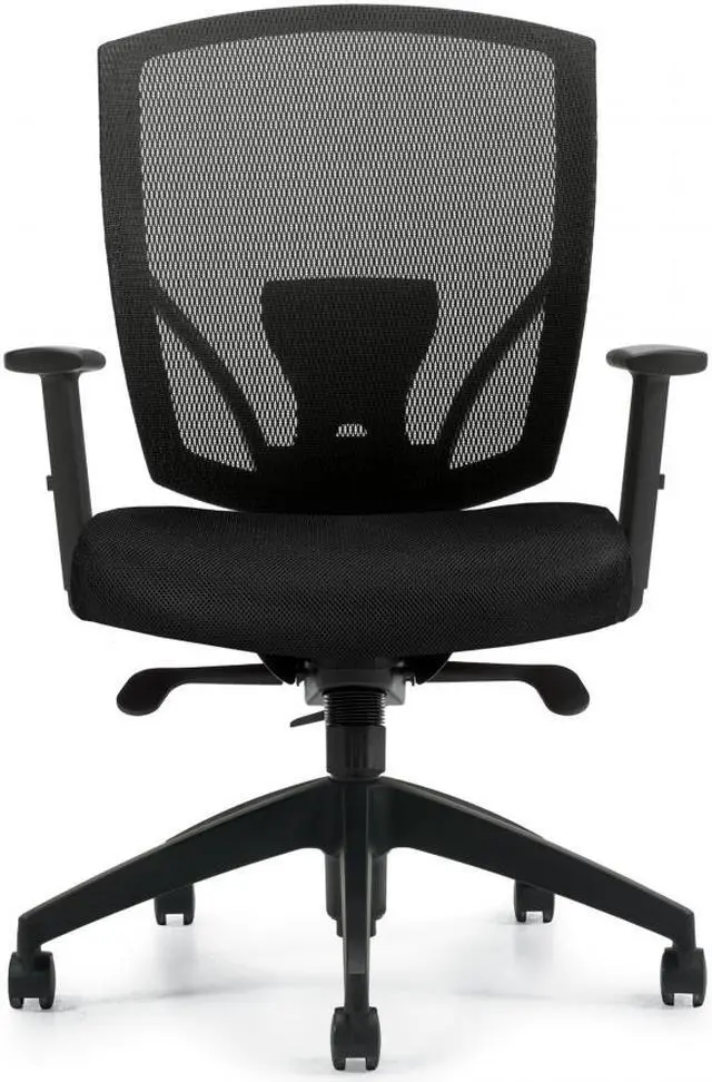 Alt view image 2 of 4 - GOF Mesh Synchro-Tilter Ergonomic Chair (G2801) for Home Office, Study Workstation, Black Finish, Designed for Focus and Work Efficiency