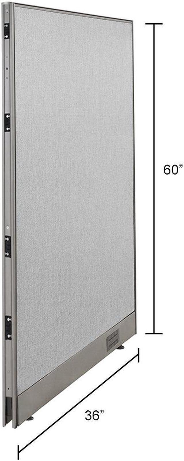 Main image of GOF Single Panel Office Partition, Large Fabric Room Divider, Custom Built Cubicle Workstation (36" W x 60" H)